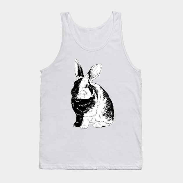 Harlequin Bunny Tank Top by Firlefanzzz